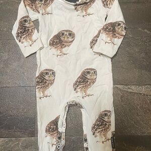 Owl Print Snurk Kids One Piece